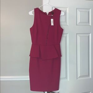 NWT Pink peplum dress!